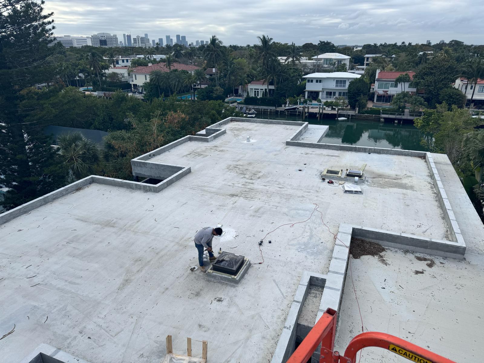Roof inspection and repair project
